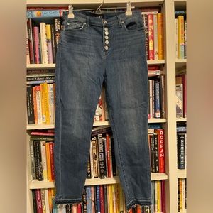 Seven for all Mankind high waist button fly ankle jean size 31